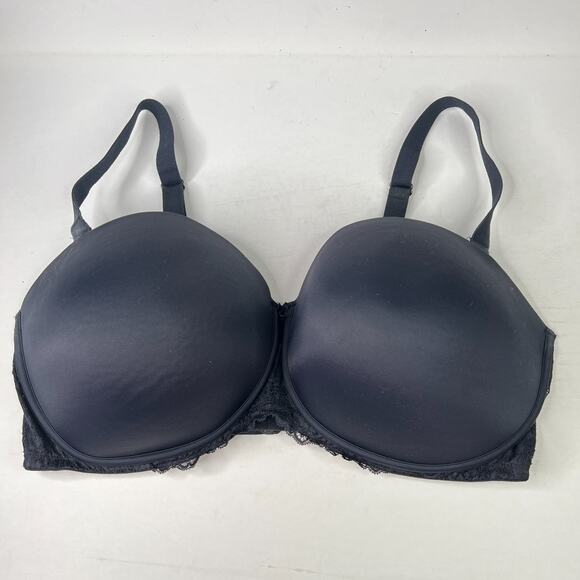 Auden Lightly Lined Strapless Multiway Bra Wireless FLAW Black 44DDD - Picture 1 of 8